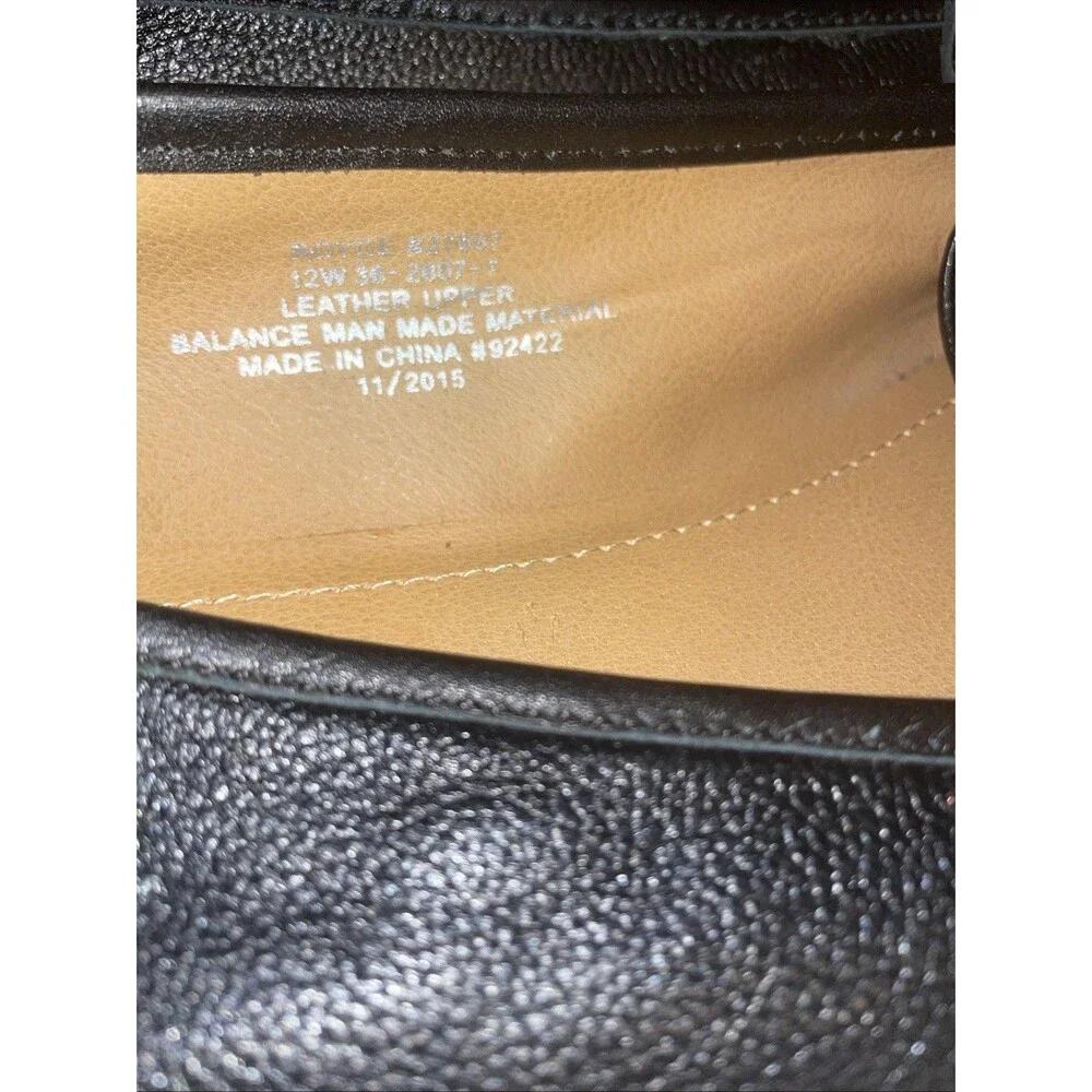 Comfort View Leather Size 12 Wide Royce Flats With Now Tie